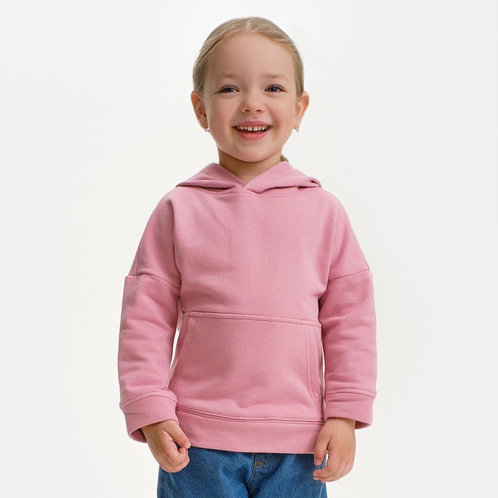 Худи для девочки KAFTAN Basic line, размер 30 (98-104), цвет розовый