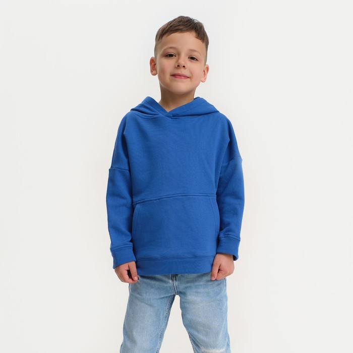 Худи для мальчика KAFTAN Basic line, размер 28 (86-92), цвет синий