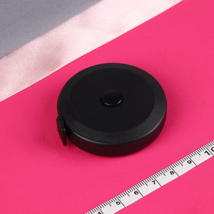 Сантиметровая лента-рулетка, 150 см (см/дюймы), цвет чёрный