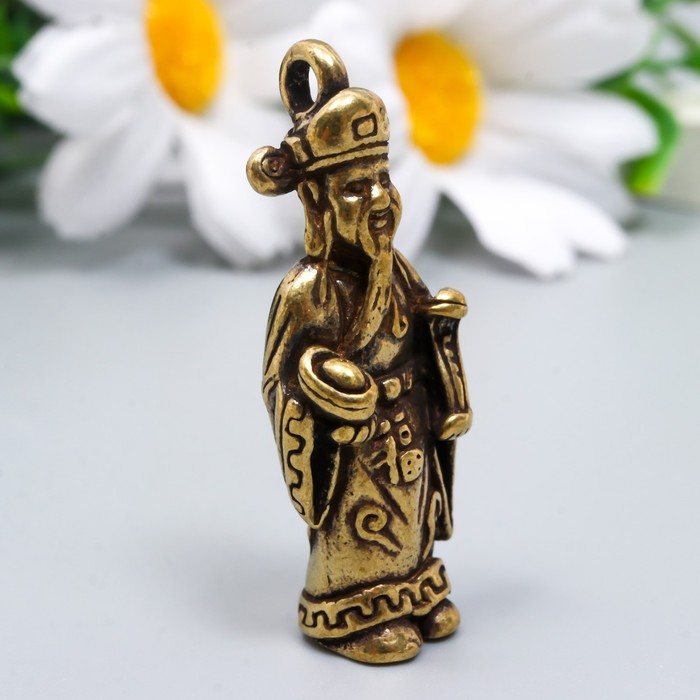 

Сувенир латунь "Китайский старец" 3,9х1,5 см