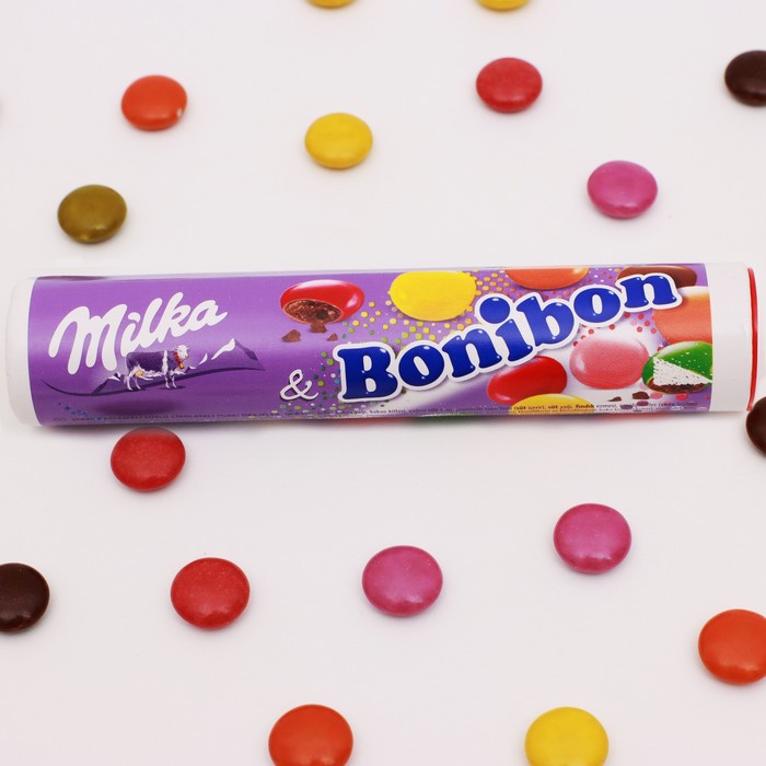 Драже с молочным шоколадом «Milka Bonibon», набор 3, 24,3 г