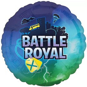 Шар фольгированный 18 Круг" "Королевская битва Battle Royal" 1202-3692