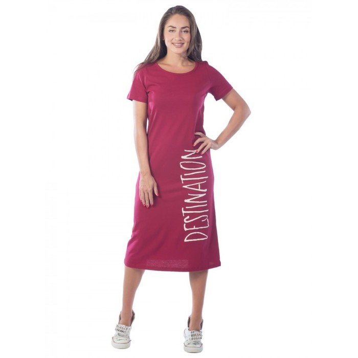 Платье женское Destination, размер 54, цвет бордовый