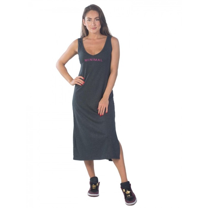 Платье женское Minimal, размер 44, цвет антрацит платье женское minimal размер 44 цвет антрацит