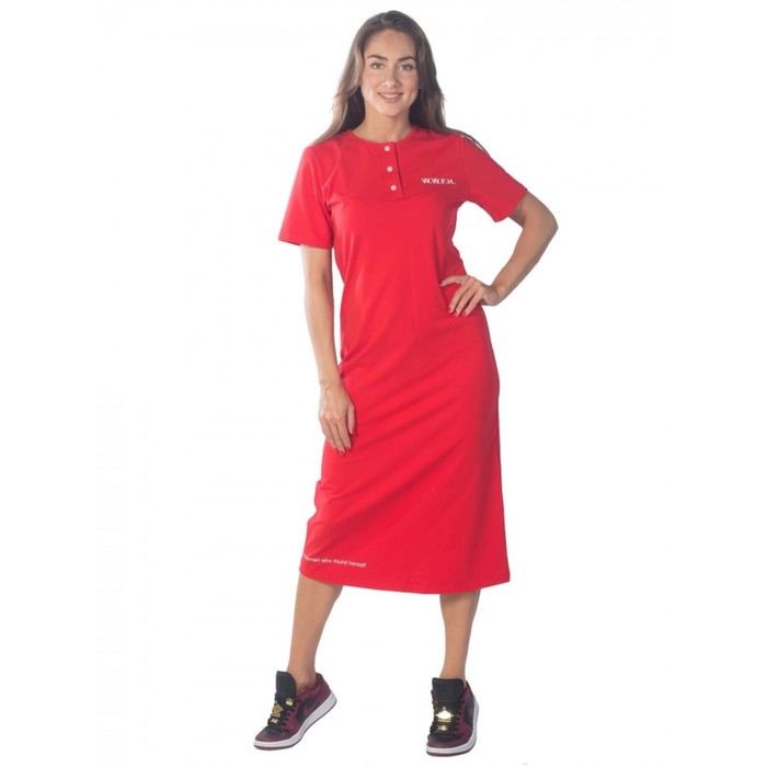фото Платье женское w.w.f.h., размер 46, цвет красный klery