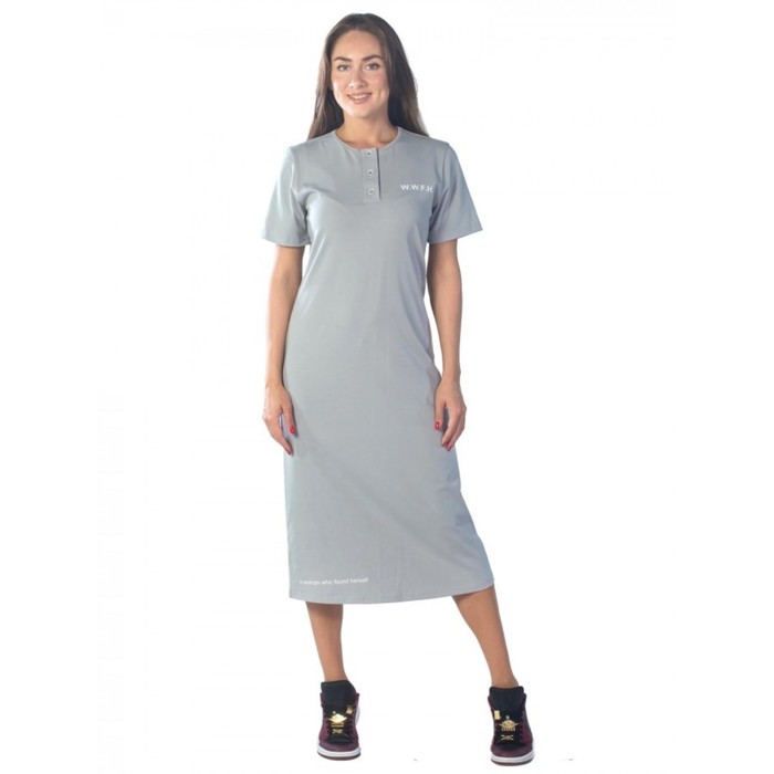 Платье женское W.W.F.H., размер 44, цвет светло-серый платье женское select размер 44 цвет светло серый