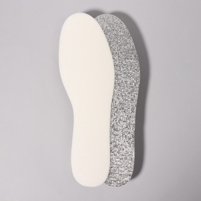 фото Стельки для обуви, универсальные, фольгированные, 36-45р-р, пара, цвет белый