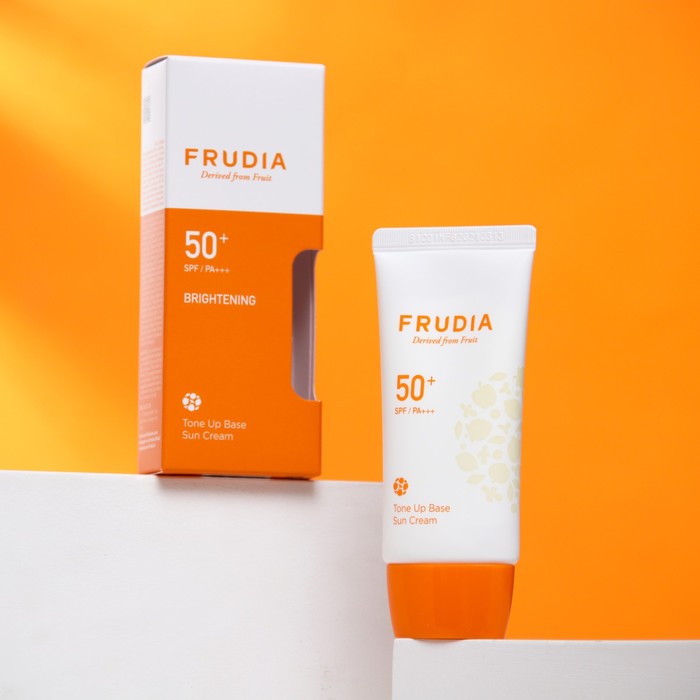Cолнцезащитная тональная крем-основа FRUDIA Tone Up Base Sun Cream, SPF50, 50 г