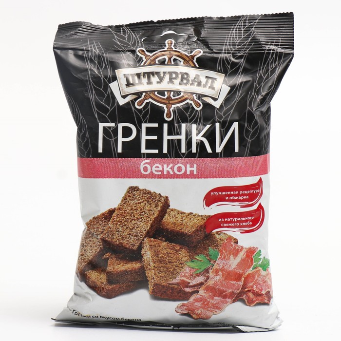 

Гренки ШТУРВАЛ 100г/ржано-пшен/со вк.бекон