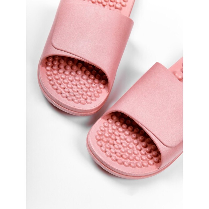 фото Тапочки с массажным эффектом amaro home healthy feet открытый нос (розовый) 36-37 amarobaby