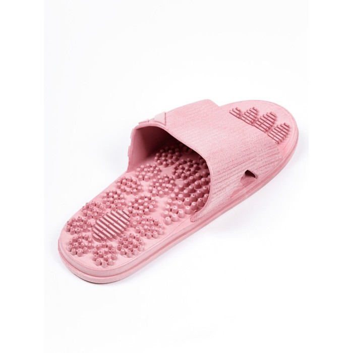 

Тапочки с массажным эффектом AMARO HOME Relax Step Открытый нос (Розовый) 40-41