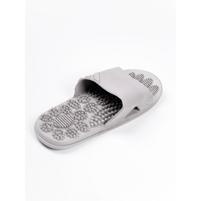 

Тапочки с массажным эффектом AMARO HOME Relax Step Открытый нос (Серый) 40-41