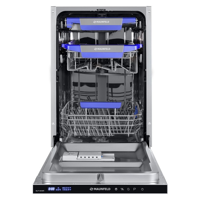 Посудомоечная машина MAUNFELD MLP-08IMR, встраиваемая, класс А++, 10 комплектов, 8 программ посудомоечная машина maunfeld mlp 12b встраиваемая класс а 14 комплектов 7 программ