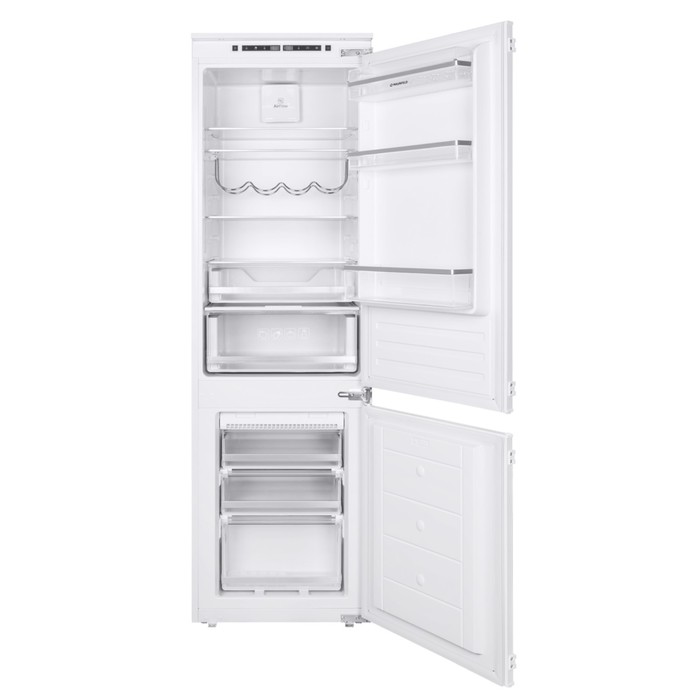 цена Холодильник MAUNFELD MBF177NFFW, встраиваемый, двухкамерный, класс А+, 251 л, Full No Frost 791707