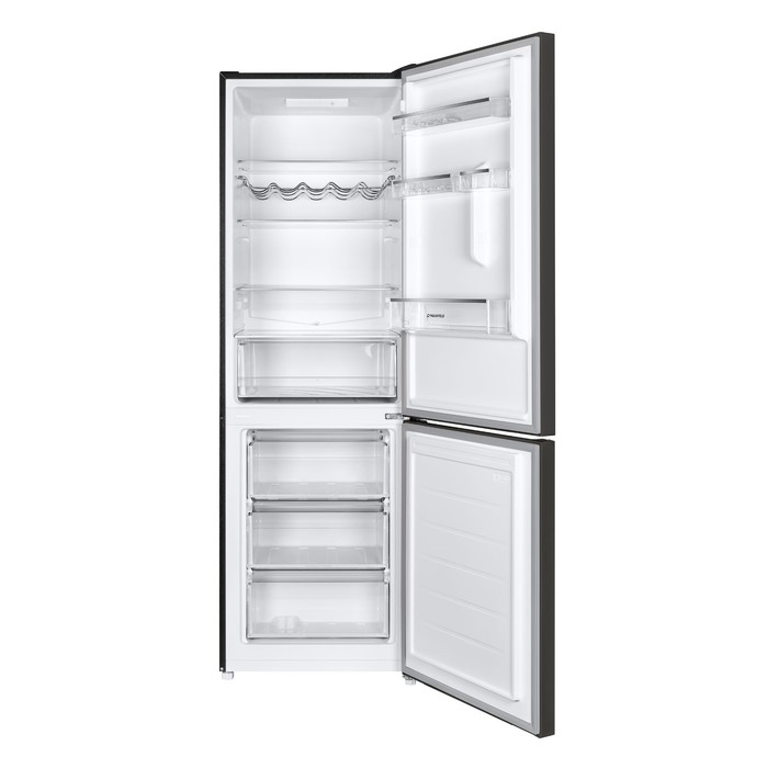 цена Холодильник MAUNFELD MFF185SFSB, двухкамерный, класс А+, 317 л, чёрный