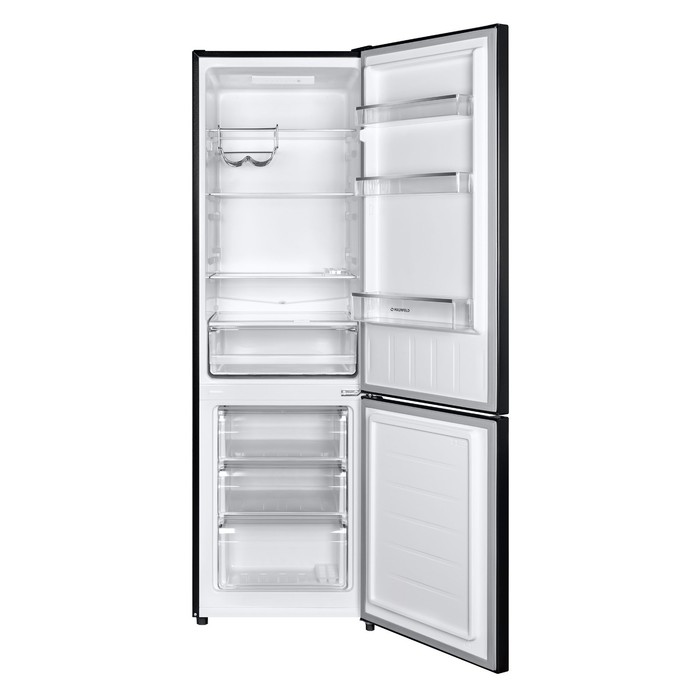 Холодильник MAUNFELD MFF176SFSB, двухкамерный, класс А+, 263 л, чёрный холодильник atlant мхм 2808 90 двухкамерный класс а 263 л цвет белый