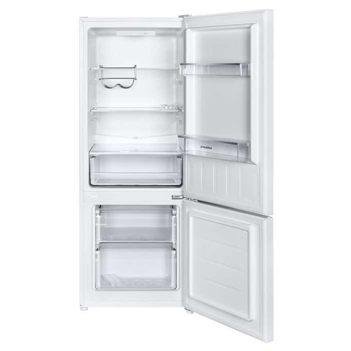 Холодильник MAUNFELD MFF144SFW, двухкамерный, класс А+, 206 л, белый холодильник maunfeld mff144sfw белый
