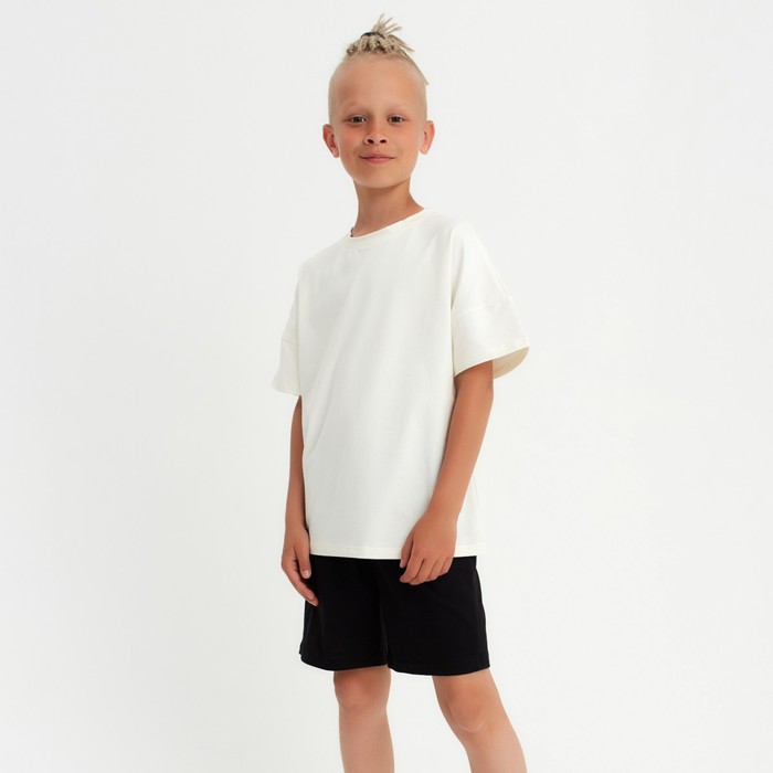 Шорты для мальчика MINAKU цвет черный, рост 122 шорты для мальчика цвет изумрудный рост 122
