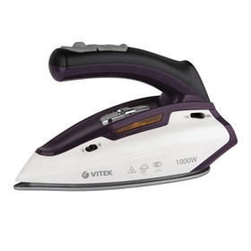 

Утюг Vitek VT-8303, 1000 Вт, керамическая подошва, 70 мл, чёрный