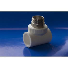 

Тройник "ПОЛИТЭК", полипропиленовый, d=40 мм x 1 1/4", наружная резьба