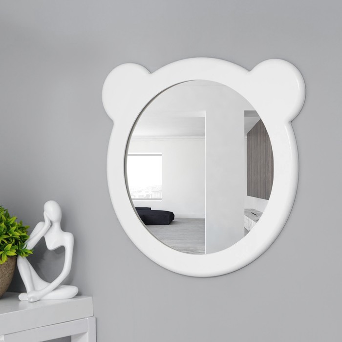 Зеркало настенное Мишка, декоративное панно декоративное настенное элегия 43 5 83см keng 5840033