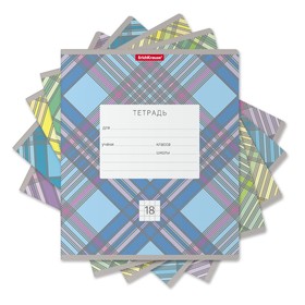 

Тетрадь 18 листов в клетку ErichKrause Optima Check, обложка мелованный картон, блок офсет 100% белизны, микс