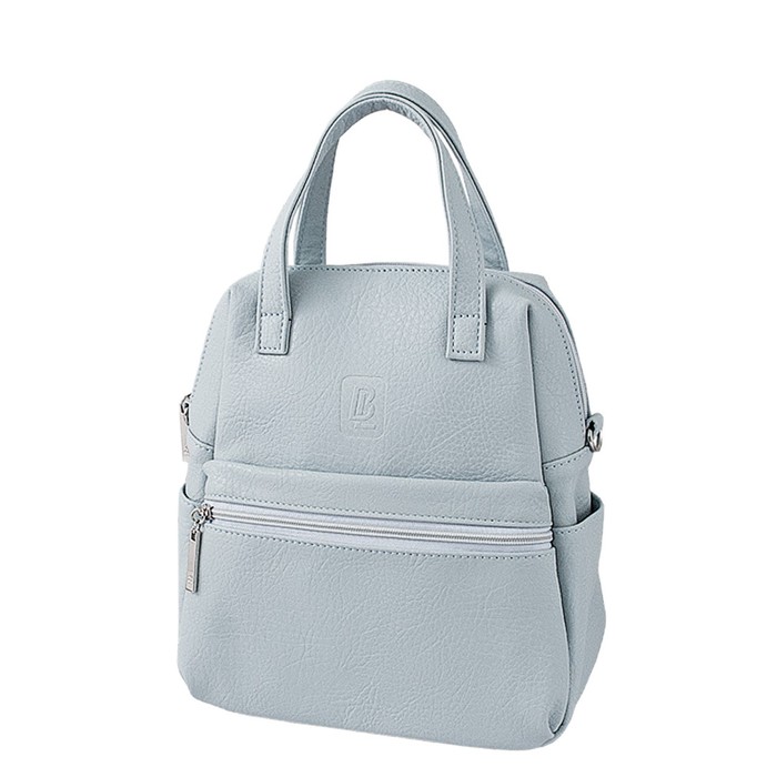 фото В2746 сумка-рюкзак, отдел на молнии, цвет серо-голубой 27х18х10см bagsland