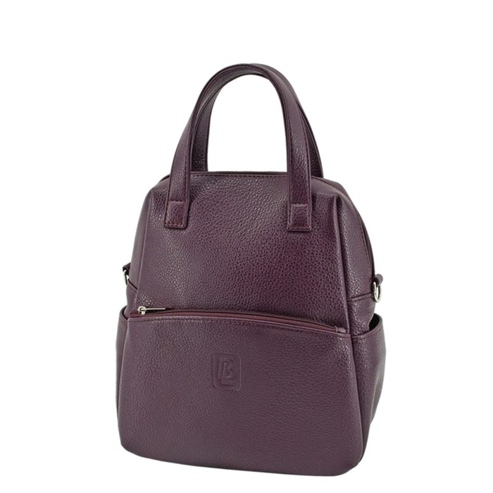 фото В2744 сумка-рюкзак, отдел на молнии, цвет фиолетовый 27х18х10см bagsland