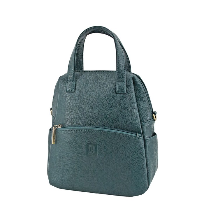 В2744 Сумка-рюкзак, отдел на молнии, цвет зеленый 27х18х10см цена и фото