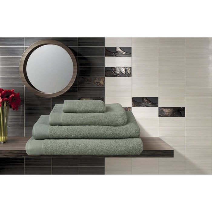 

Полотенце махровое Leaf green, размер 50х100 см