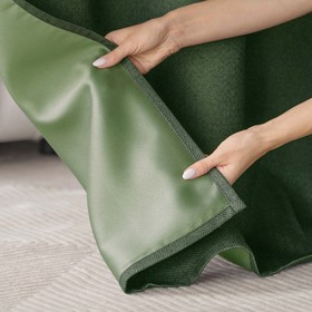 

Комплект штор с подхватами «Вандер», размер 2х150х270 см, цвет зеленый