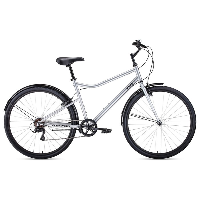 фото Велосипед 28" forward parma 2022, цвет серый/черный, размер 19"