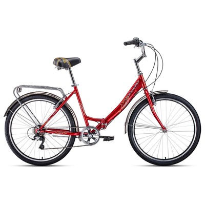 Велосипед 26" Forward Sevilla 2.0, 2022, цвет красный/белый, размер 18,5"