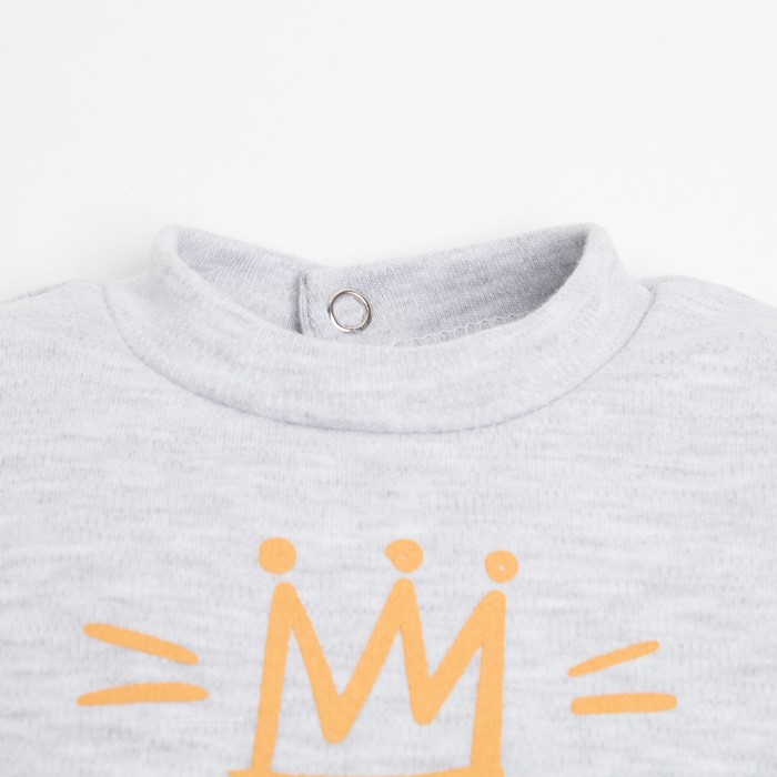 фото Комбинезон крошка я "princess", рост 68-74 см, цвет серый