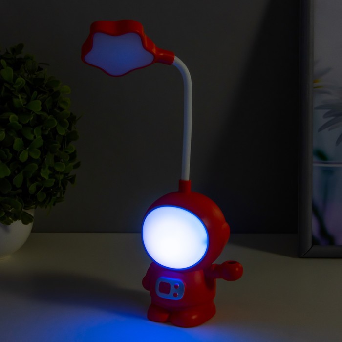 Настольная лампа "Астронавт" МИКС LED 3Вт USB АКБ 9х7х21 см 7654104