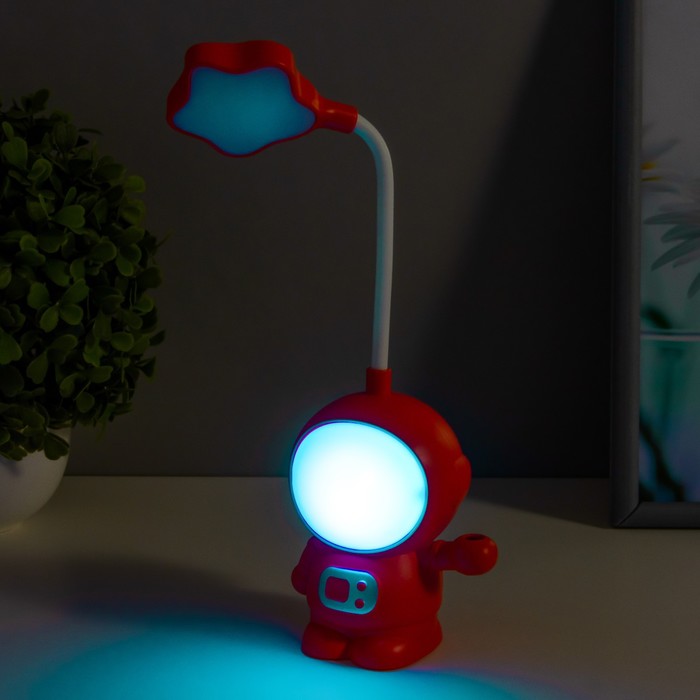 Настольная лампа "Астронавт" МИКС LED 3Вт USB АКБ 9х7х21 см 7654104