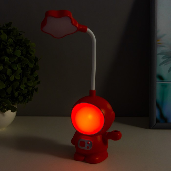 Настольная лампа "Астронавт" МИКС LED 3Вт USB АКБ 9х7х21 см 7654104