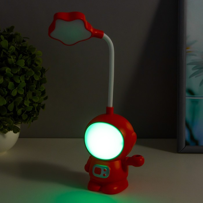 Настольная лампа "Астронавт" МИКС LED 3Вт USB АКБ 9х7х21 см 7654104