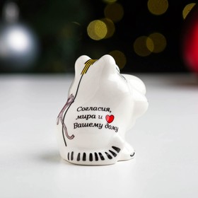 

Сувенир "Кот с мышками", цветной орнамент, 4,5х6х6 см