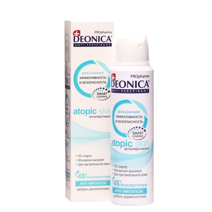 антиперспирант спрей deonica atopic skin 150 мл Антиперспирант Deonica PROpharma Atopic Skin, спрей, 150 мл