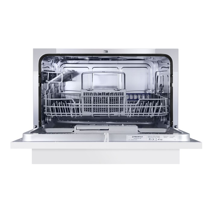 Посудомоечная машина MAUNFELD MLP-06S, класс А+, 6 комплектов, 6 программ, белая посудомоечная машина maunfeld mwf06im класс в 3 комплекта 6 программ бело чёрная