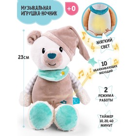 

Музыкальная игрушка-ночник AmaroBaby Buddy Bear