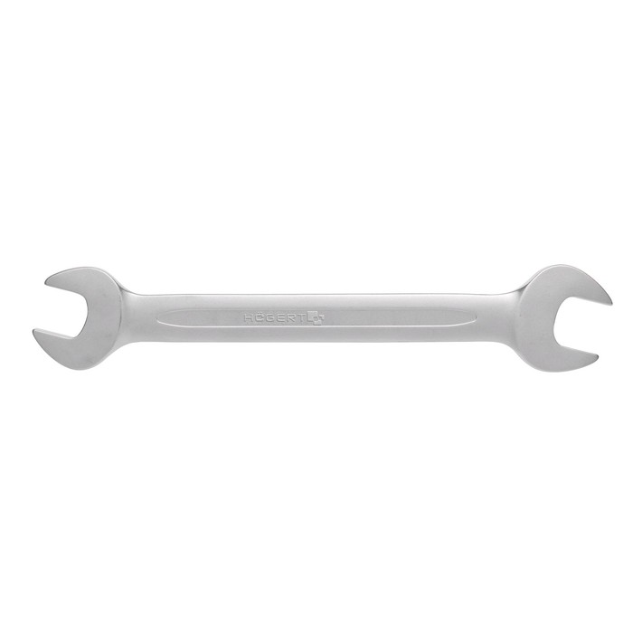 Ключ рожковый DIN 3110 HOEGERT HT1W511, двухсторонний, Crv, сталь, 18 x 19 мм