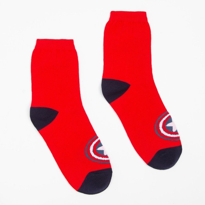 

Носки "Капитан Америка", цвет красный/синий, размер 27