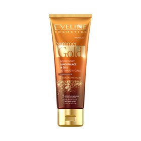 Гель-автозагар для лица и тела Eveline Summer Gold, для смуглой кожи мгновенный 3в1, 100 мл