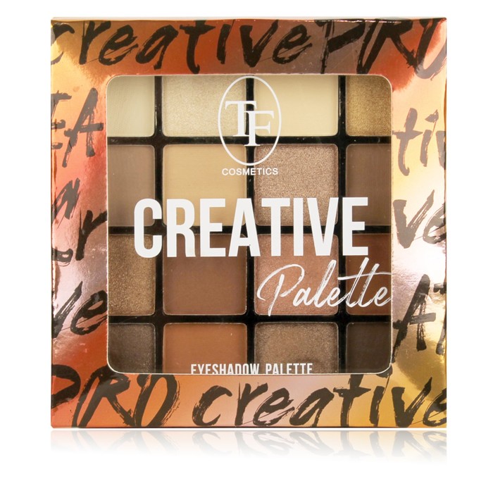 Палетка теней для век TF Creative Palette TE-39-02C, тон 02 классический коричневый, 12г