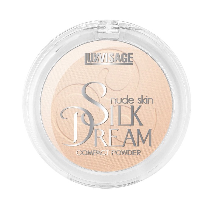 Пудра компактная Luxvisage Silk Dream nude skin, тон 02, светлый бежевый пудра компактная luxvisage silk dream nude skin тон 2