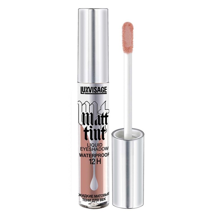 

Тени для век жидкие Luxvisage Matt tint Waterproof, матовые, тон 107 Rose Beige