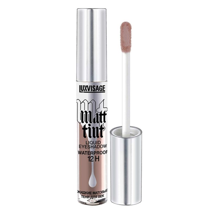 

Тени для век жидкие Luxvisage Matt tint Waterproof, матовые, тон 108 Grey Taupe