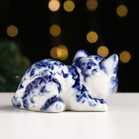 

Сувенир "Кот Маркиз", гжель